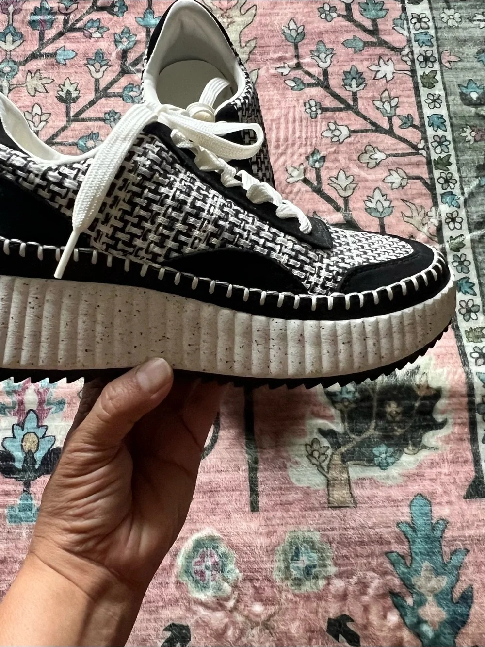 Universal Thread Tweed-Effect Platform Sneakers
